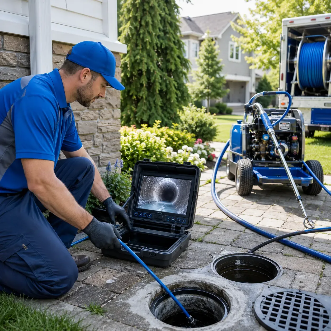 Outdoor drain cleaning professionals serving Blue Mountain Lake, NY