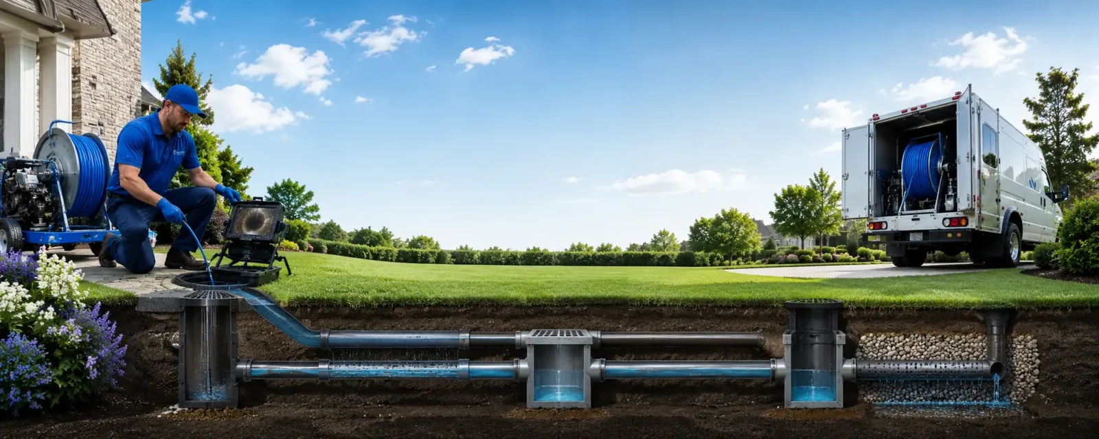 Outdoor drain cleaning information for Blue Mountain Lake, NY